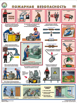 ПС44 Пожарная безопасность (пластик, А2, 3 листа) - Плакаты - Пожарная безопасность - vektorb.ru
